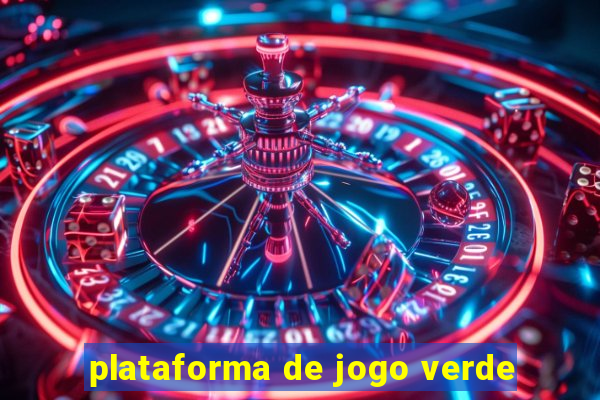 plataforma de jogo verde